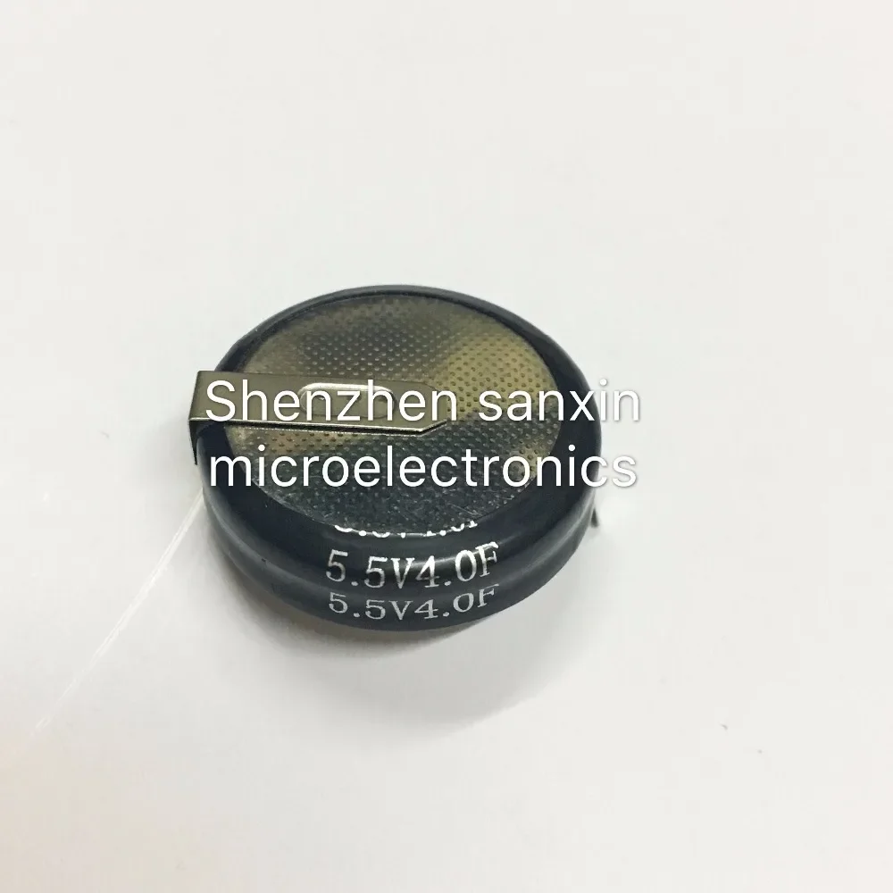 Superfarad capacitor 5.5v 4.0F double layer capacitor super 4F 5.5v V vertical H type horizontal