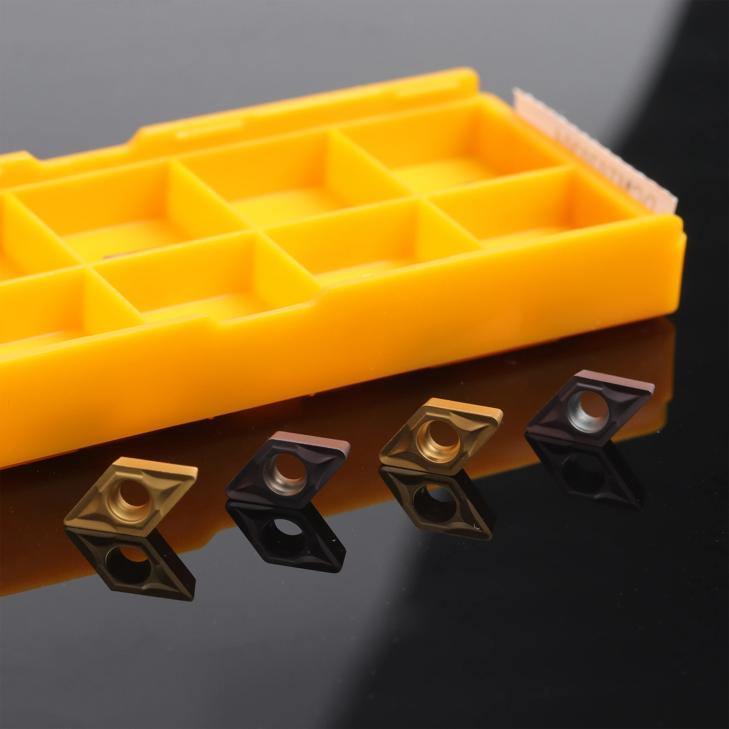 Imagem -02 - Ferramenta de Torno de Metal Externo Dcmt 070204 Fresa Carboneto Inserção 10 Peças Dcmt070204 Vp15tf Us735 Ue6020