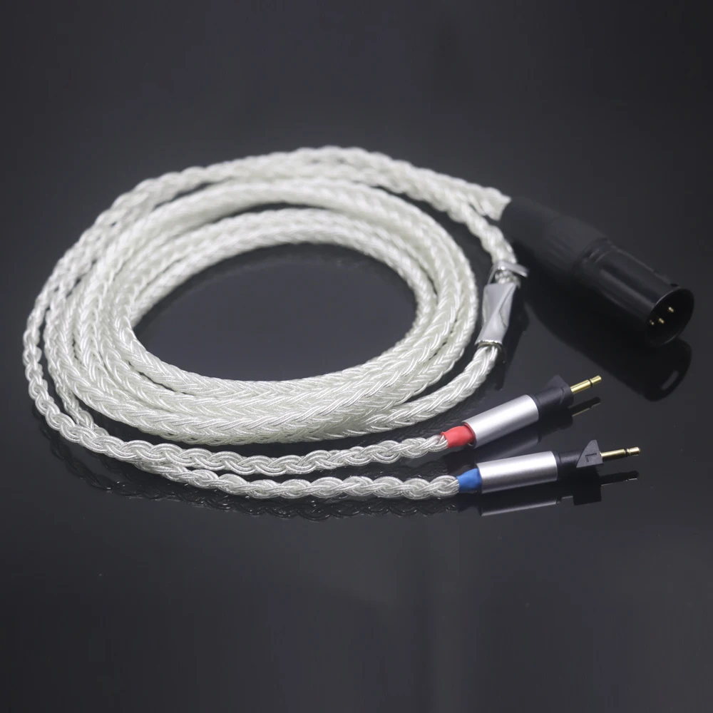 Haldane xiaoman-cabo engrossado de cintura 16 núcleo prata pura occ fone de ouvido cabo de atualização para abyss diana v2 phi tc x1226lite earphon