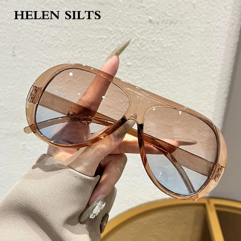 

Fashion Oversized Pilot Sunglasses Women Vintage Orange Shades UV400 Men Outdoor Sports Driving Gradient Sun Glasses