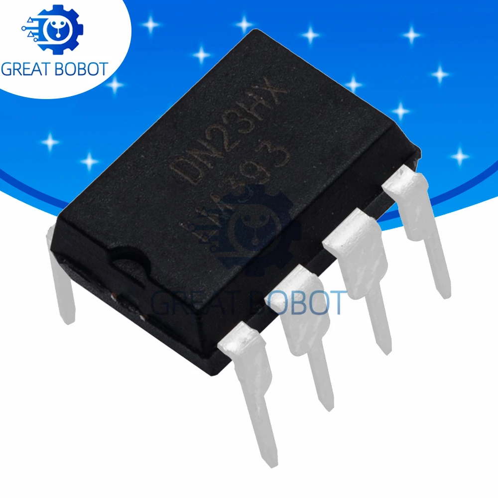 10Pcs LM393P LM393N LM393 Series Dual Voltage Comparator IC Chip DIP‑8 Package