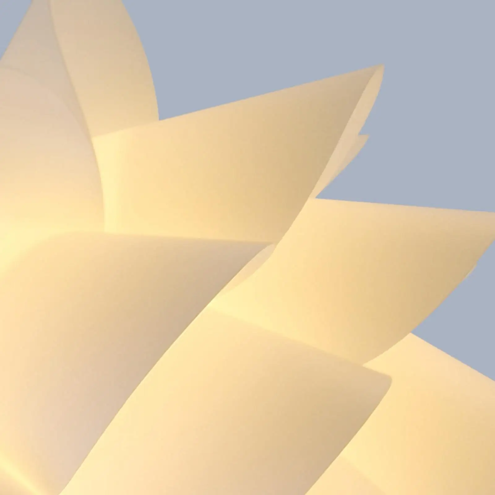Modern Lotus Lamp Shade White PP Hanging Ceiling Pendant Light Puzzle Chandelier Cover for Living Room Hotel