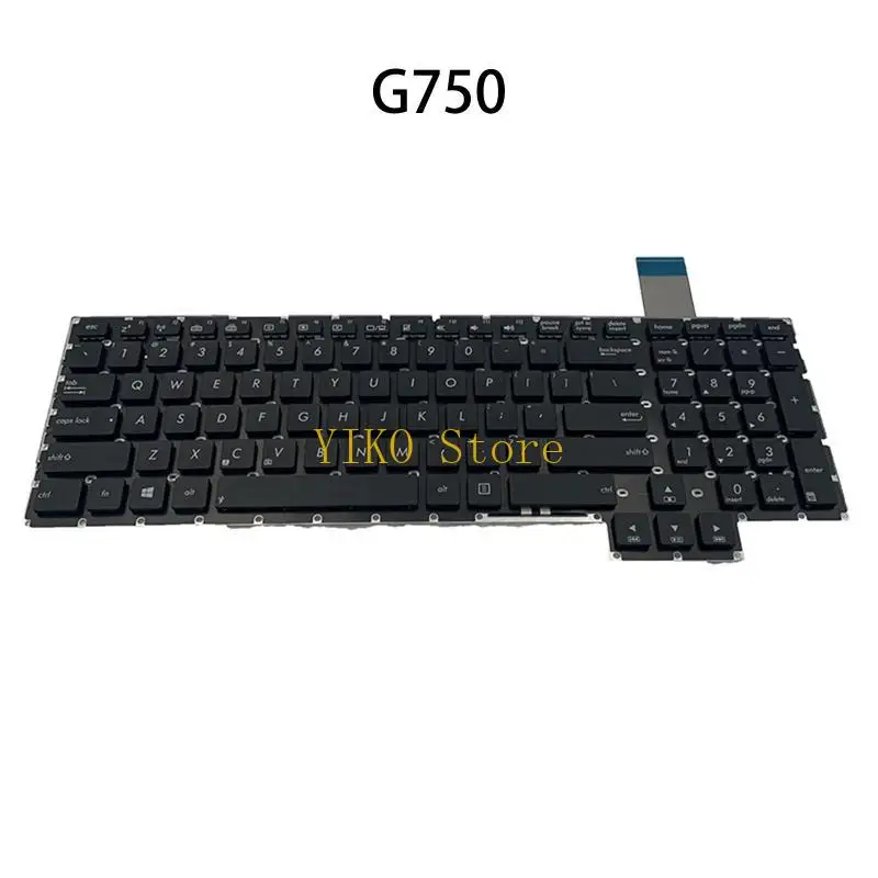 

K32C New US Layout English Laptop Keyboard For G750J G750JH G750JM G750JS G750JW G750JX, Black Notebook Keyboard