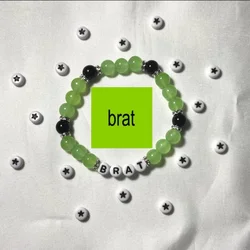 BRAT Charli xcx Inspired handmade Bracelet/The best gift for a friend