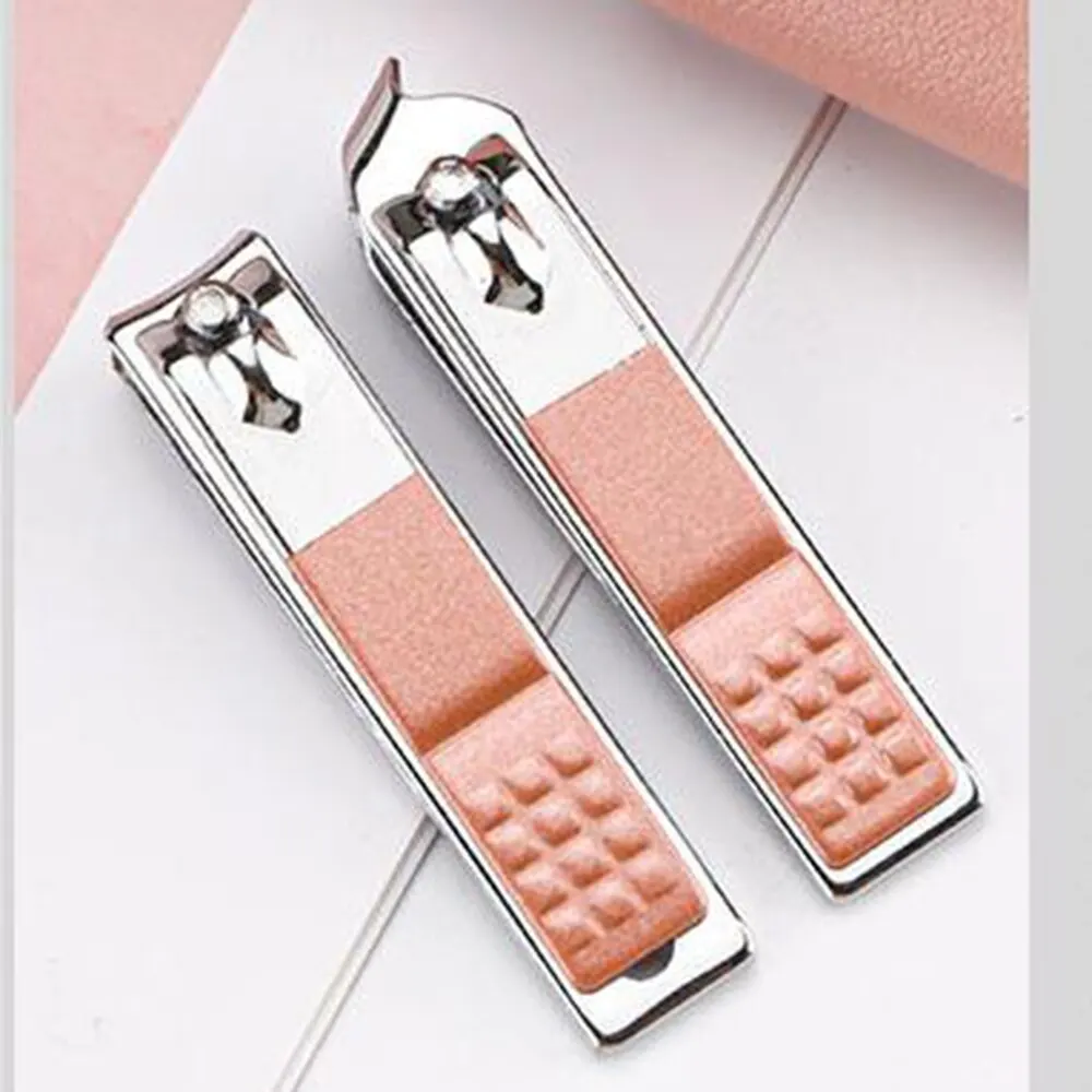 女性用プロフェッショナルマニキュアペディキュアキット - カラフルなPUレザーケースに入ったステンレススチールツール付き7PCSセット