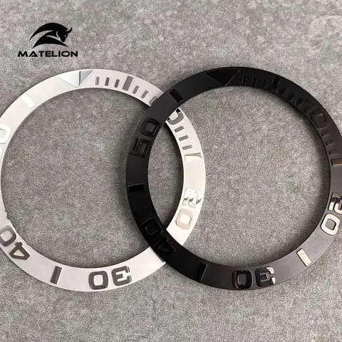 MATELION 38 mm keramisk legering klockanfattning insatsring sluttande passform 40 mm klockboett NH35 NH34 GMT dykarklocka tillbehör 10 best sales 35 mm raminsats - №6