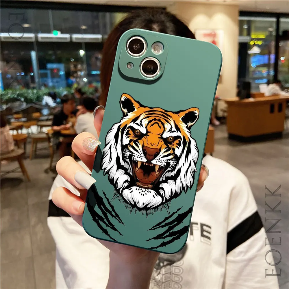 The Head of a Mighty Tiger Phone Case For Xiaomi  Redmi Note 8 9 10 11 12 13 Pro Plus Redmi 10 12 13 C 5G Lens Protection Cover