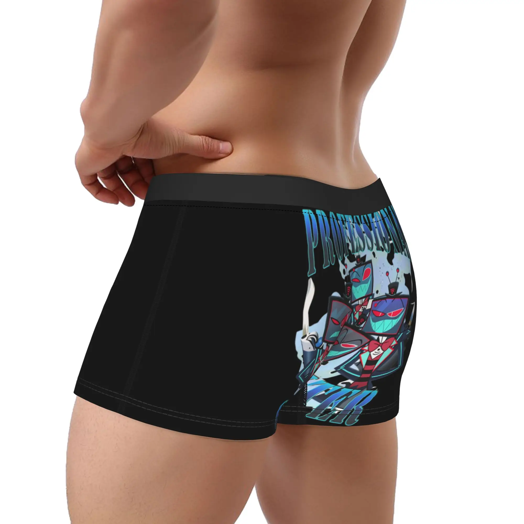 ملابس داخلية للفنادق من Hazbins سراويل داخلية مريحة سراويل قصيرة مخصصة للرجال حقيبة ثلاثية الأبعاد سراويل بوكسر كبيرة الحجم