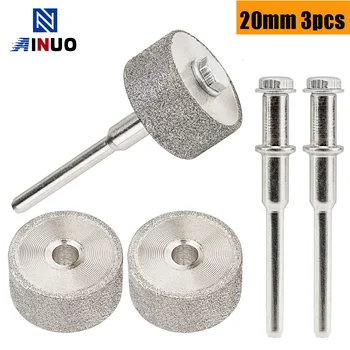 20mm Mini mola abrasiva diamantata punte abrasive 1/8 