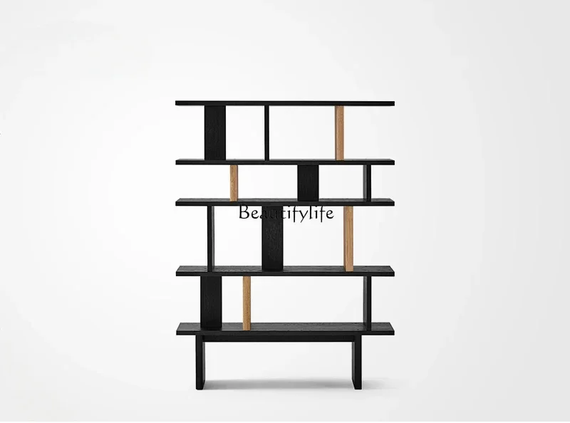 

pg45Solid wood reading bookshelf against the wall Whole bookcase Living room shelf