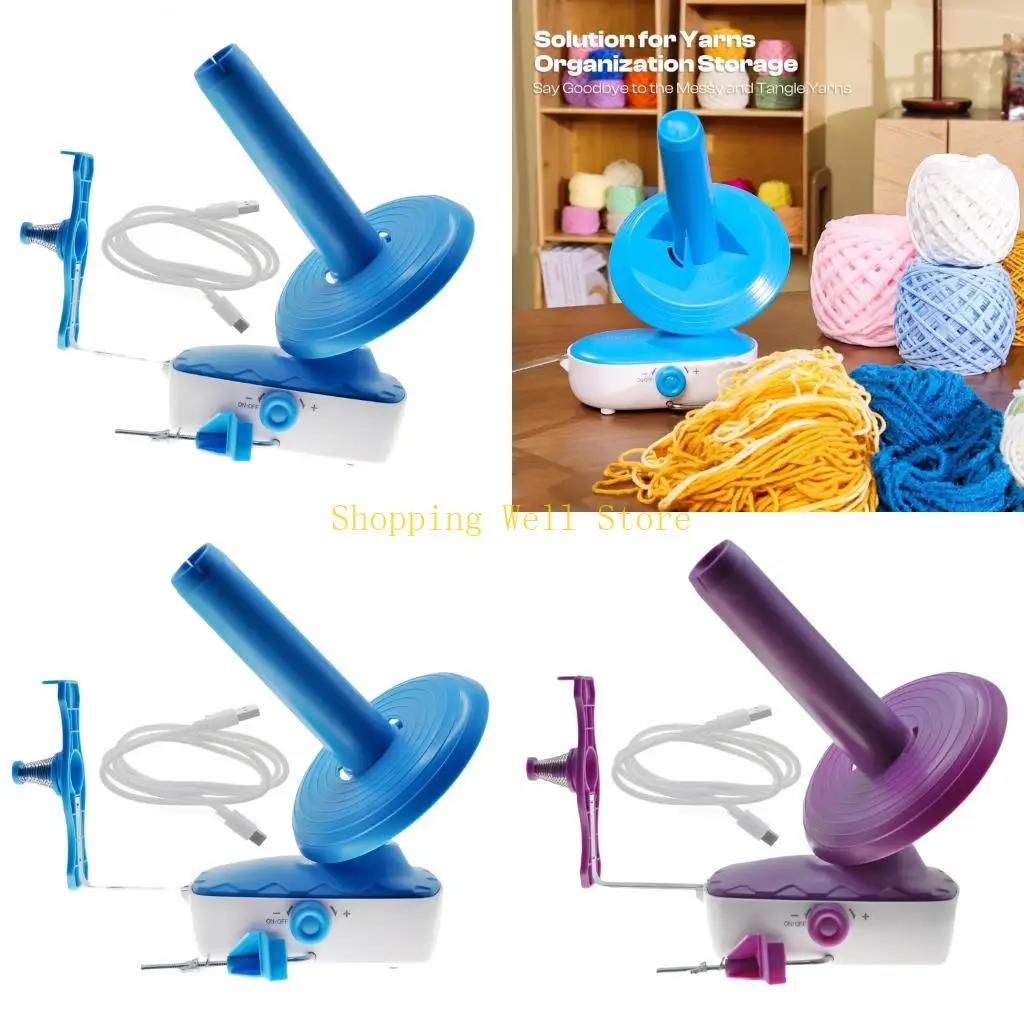 

KX4B Electric Yarn Winder Yarn Ball Winder Knitting Supplies Automatic Yarn Spinner