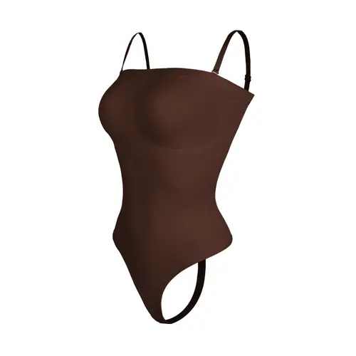 Off Shoulder Bustier Tube Top Strapless Bodysuit Women Thongs Shapewear Tummy Control Body Shaper Waist Trainer Skinny Underwear - Image 9