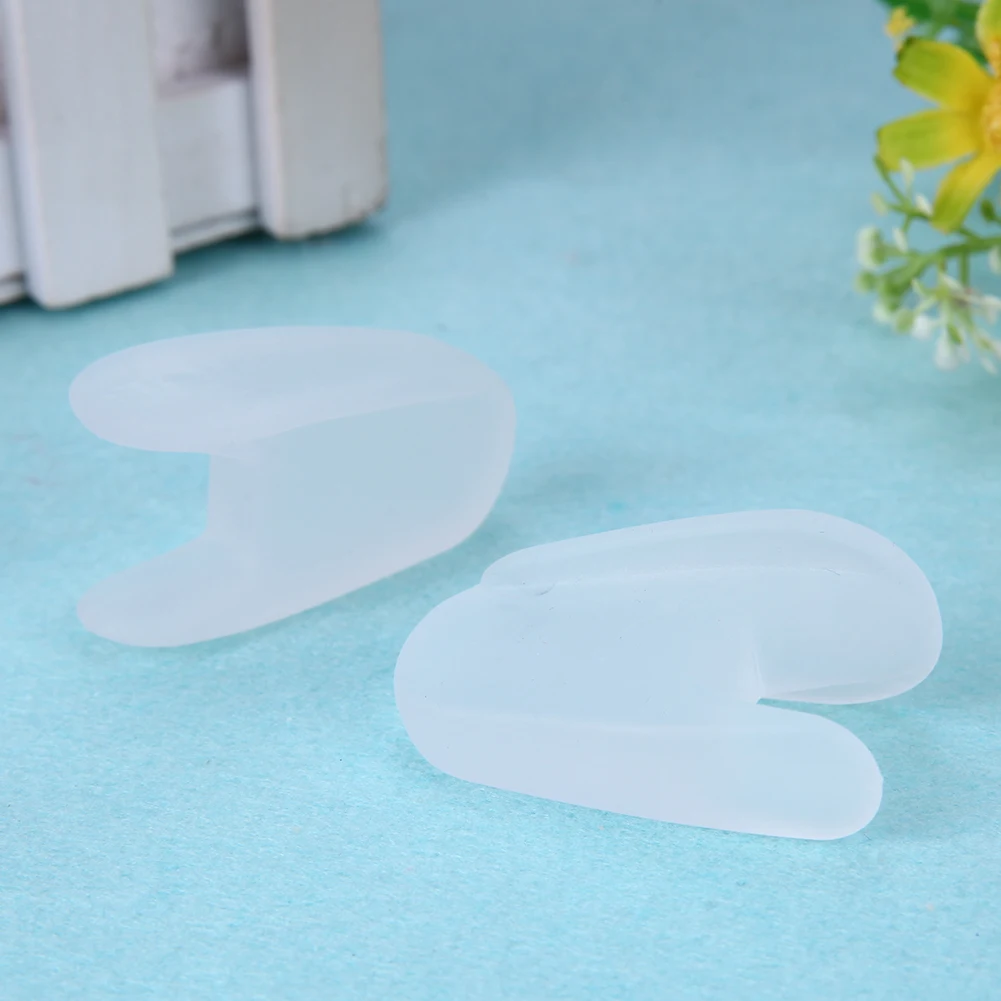 2 個のシリコーンつま先セパレーターインソールリング分離外反母趾矯正パッド親指矯正具矯正具フットケアツール