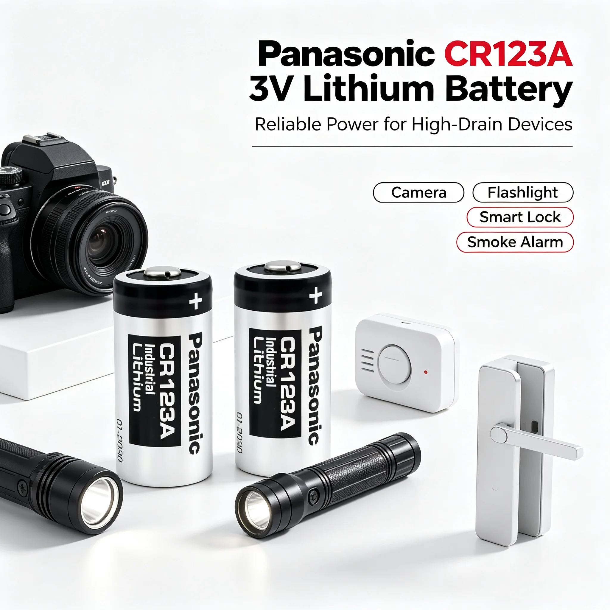 1-100 SZT. Oryginalna bateria litowa 3V CR123A do kamer Panasonic Arlo DL123A EL123A CR17345 123A 123 — zdjęcie produktu 5