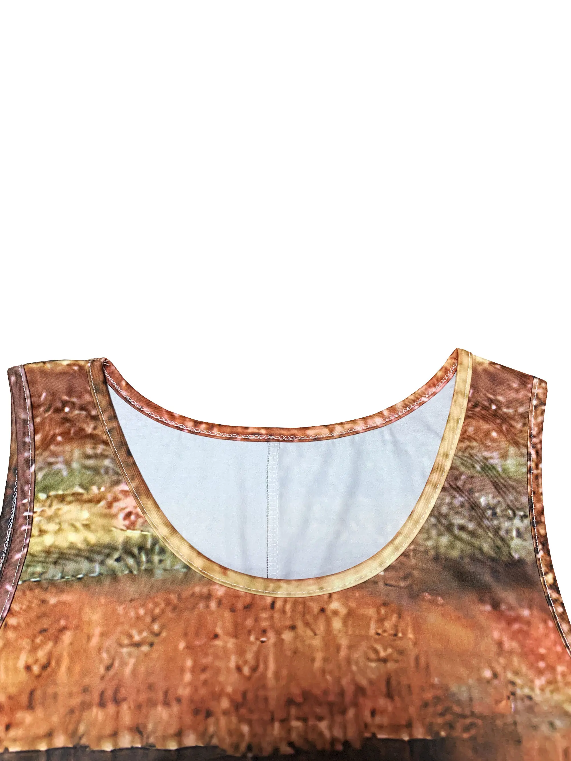 Mini abito senza maniche a righe da donna - Abito da spiaggia con scollo rotondo per l'estate, abito da vacanza casual, abito a trapezio traspirante