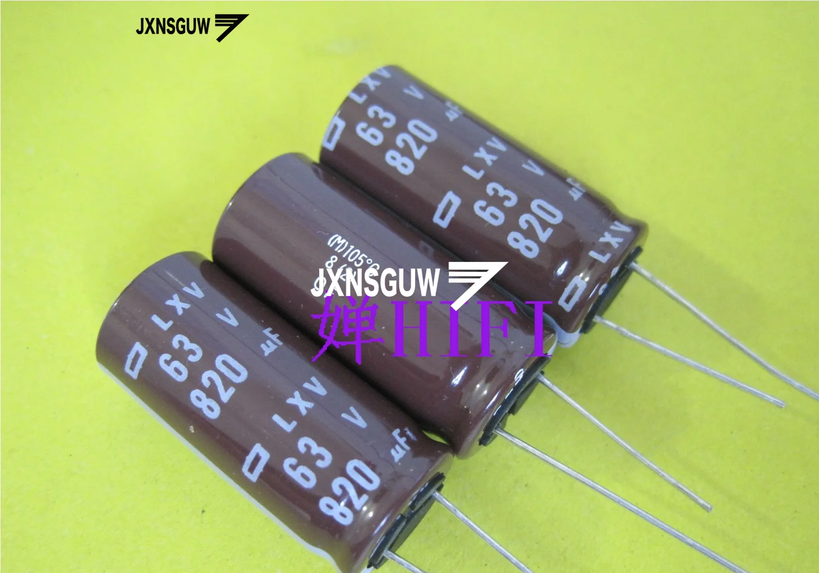 

10PCS NIPPON LXV 63V820UF 16X35MM NCC Aluminum electrolytic capacitor 820UF/63V CHEMI-CON 105 degrees 820uF 63V