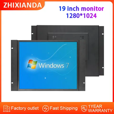 Zhixianda 19 pouces 1280*1024 moniteur à cadre ouvert 4:3 écran Lcd industriel tactile capacitif résisitve avec VGA HD DVI USB
