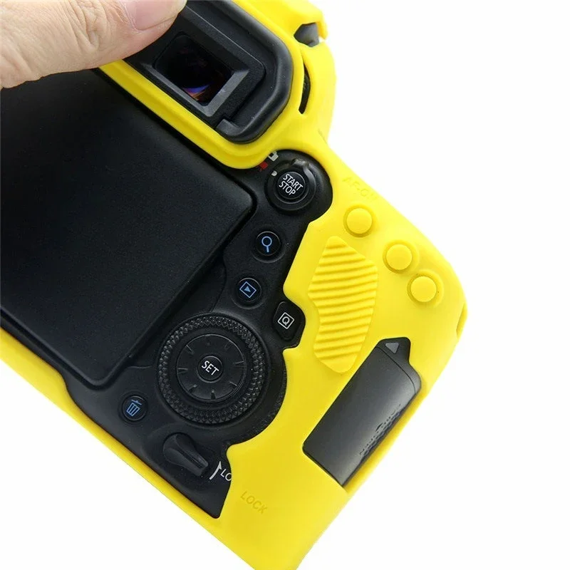 Soft Silicone Rubber Camera Body Case For Canon EOS 6D2  6D Markii  Protective case, photography  bag + 1PCS Free Tempered Film