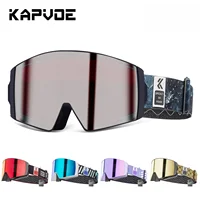 Kapvoe gafas de nieve para hombre, máscara de esquí para snowboard, gafas de esquí fotocromáticas, antiniebla UV400, gafas para moto de nieve, motocicleta y ciclismo