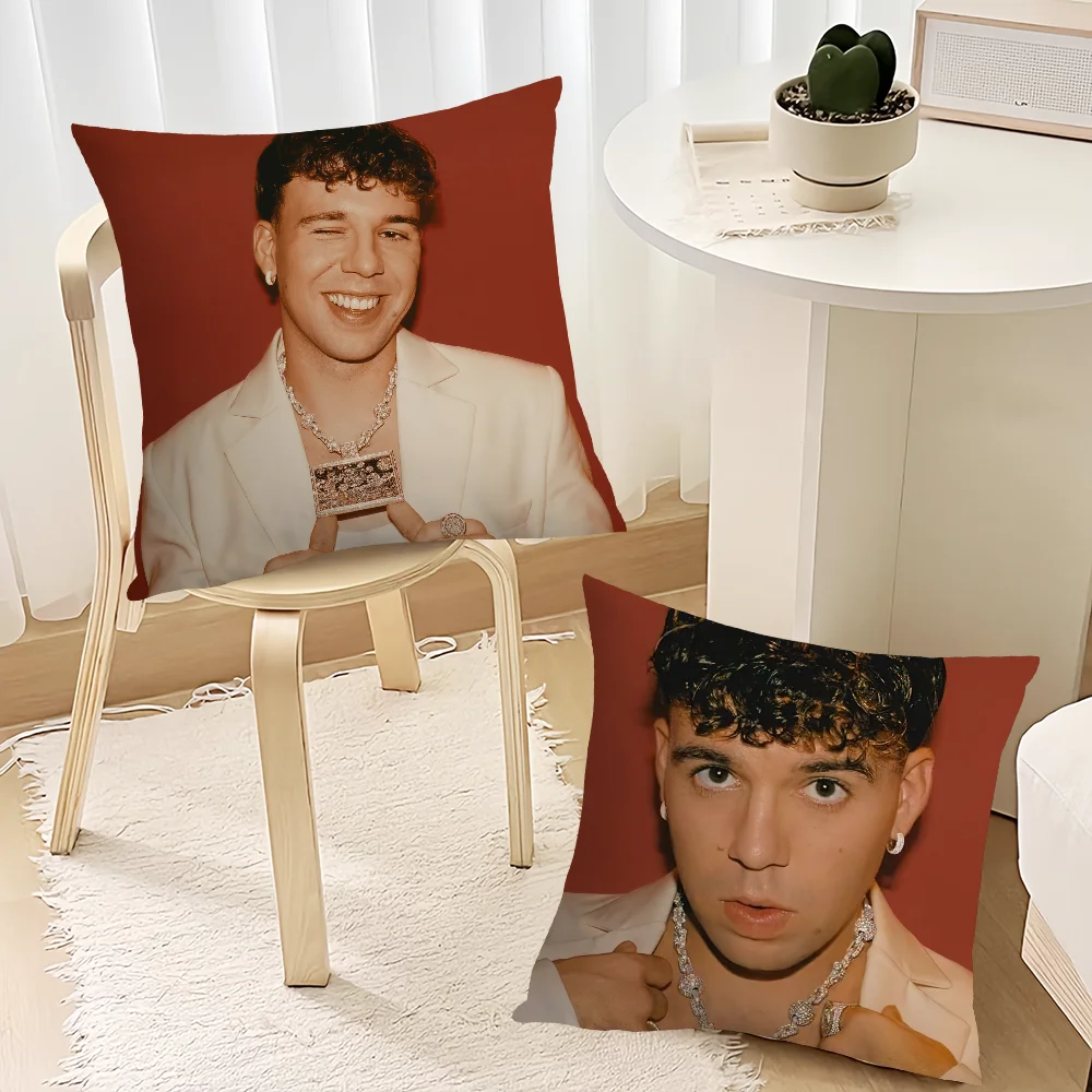Rapper Q-Quevedo cushion cover Living Room Accent Couch Back Support Square Lounge Restful Nap Companion Pillow Case