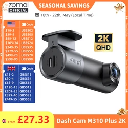 70mai Dash Cam 3 M200 APP Control de voz en inglés 1080P HDR visión nocturna 24H vigilancia de estacionamiento 70mai coche DVR M200 WIFI
