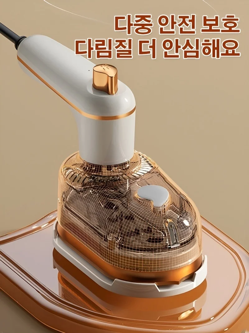 1/1 + 1 مكواة كهربائية محمولة صغيرة منزلية حديد مسطح عالية الطاقة البخار الرطب والجاف آلة الكي ذات الاستخدام المزدوج