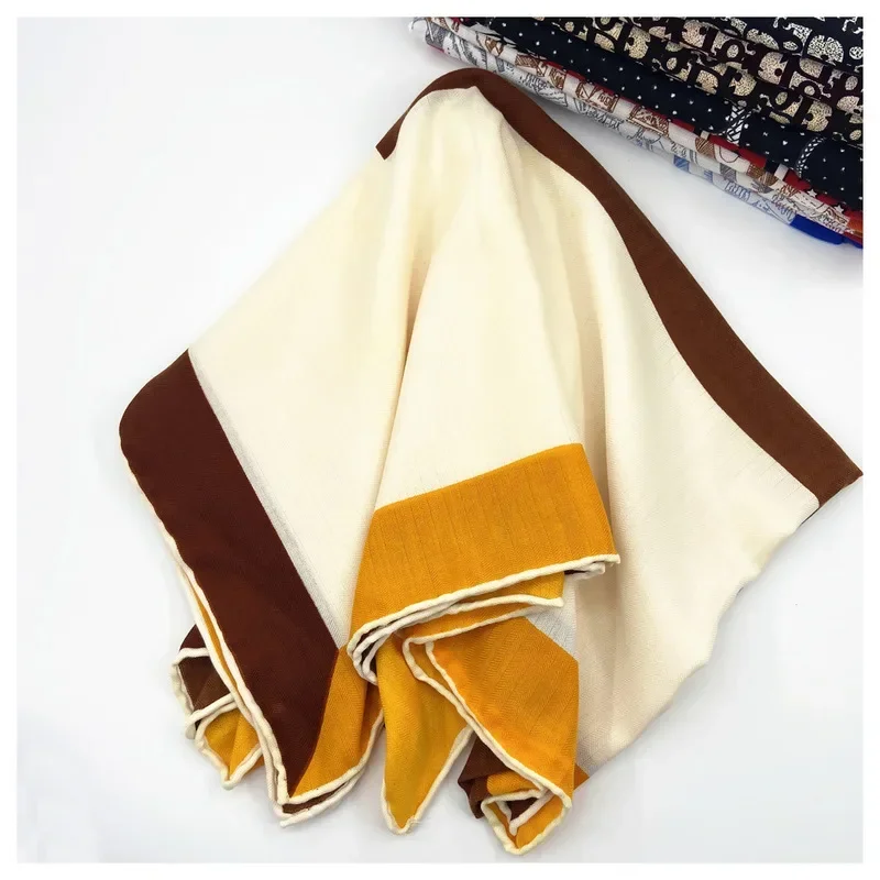 New Scarf Cashmere Scarves 130cm Woman Neckerchief High Quality Kerchief Femininity Hand Towel Fashion Valentines Gift