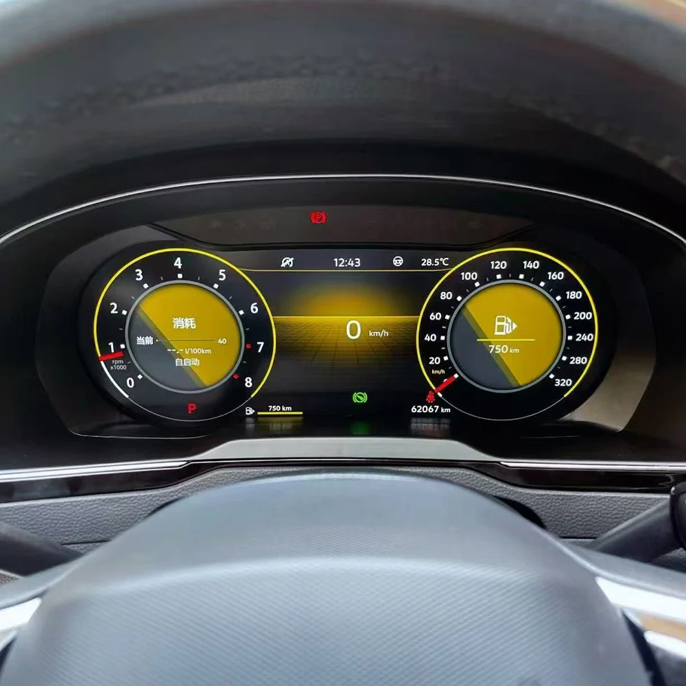 12.3 ''Digital Virtual Cockpit Dashboard Cluster Speedometer สําหรับ VW PASSAT CC B7 B8 GOLF 6 7 T6 Tiguan Scirocco Jetta