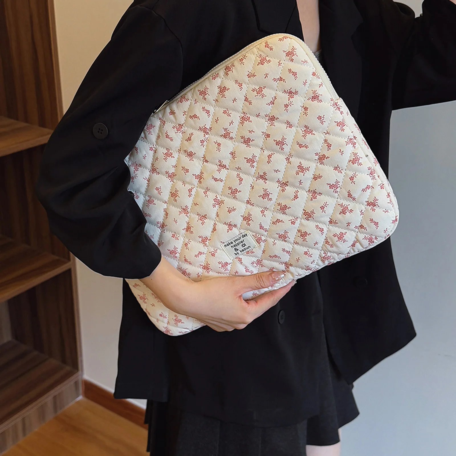 حقيبة كمبيوتر محمول حافظة كمبيوتر لوحي مطرزة رقيق مبطن حقيبة كمبيوتر محمول مبطن حافظة كمبيوتر محمول واقية لجهاز Macbook Air Pro