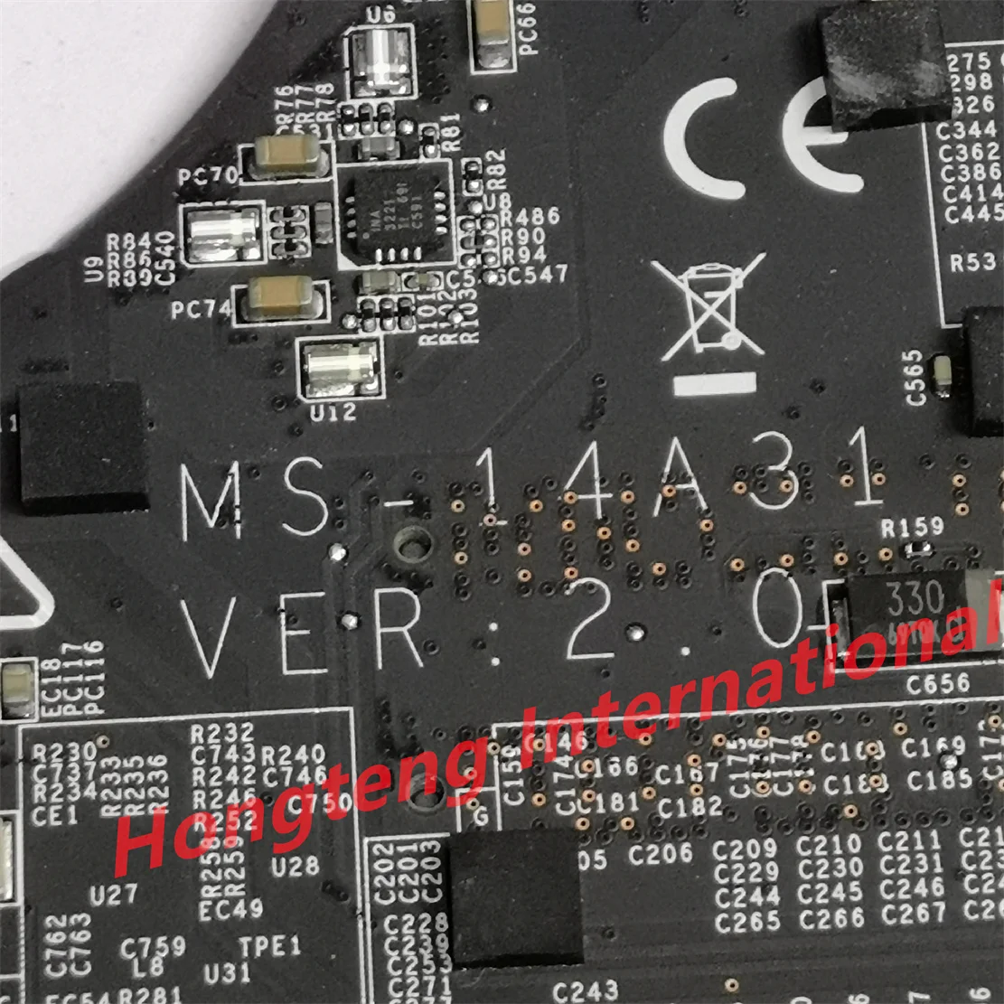 Материнская плата для ноутбука ms-14a31 ver 2.0 для MSI ms-14a3 gs43 gs43vr с i7-7700hq и gtx1060m, 100% работает отлично