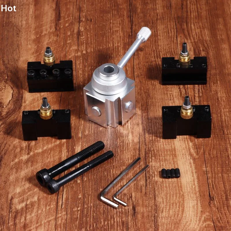 

Набор держателей для токарных инструментов из алюминиевого сплава, быстросменный держатель для инструментов, комплект держателей и инструментов для токарного станка, аксессуар для токарного станка