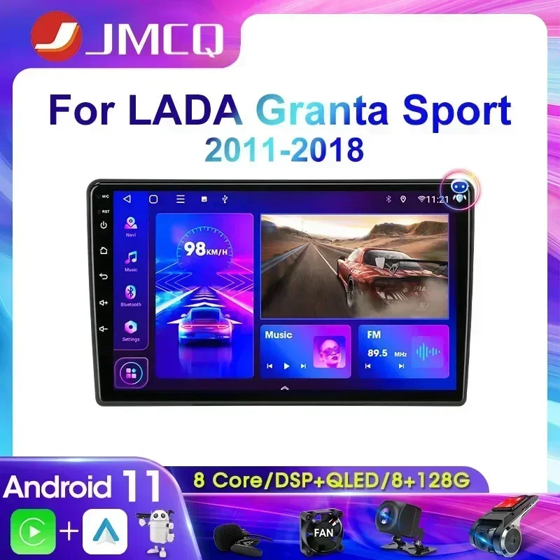 

2Din 9" Car Radio Multimedia Video Player For LADA Granta Sport 2011-2018 Support 4G Android 11 Android Auto Carplay GPS Wifi