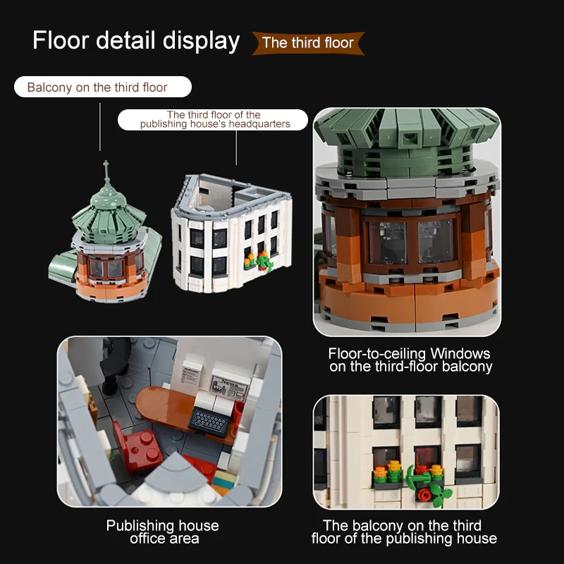 Juego de edificios de casa de hierro plano, 4500 Uds., 12 figuras, arquitectura de apartamento urbano, conjunto de bloques de construcción Modular, modelo, juguetes de regalo