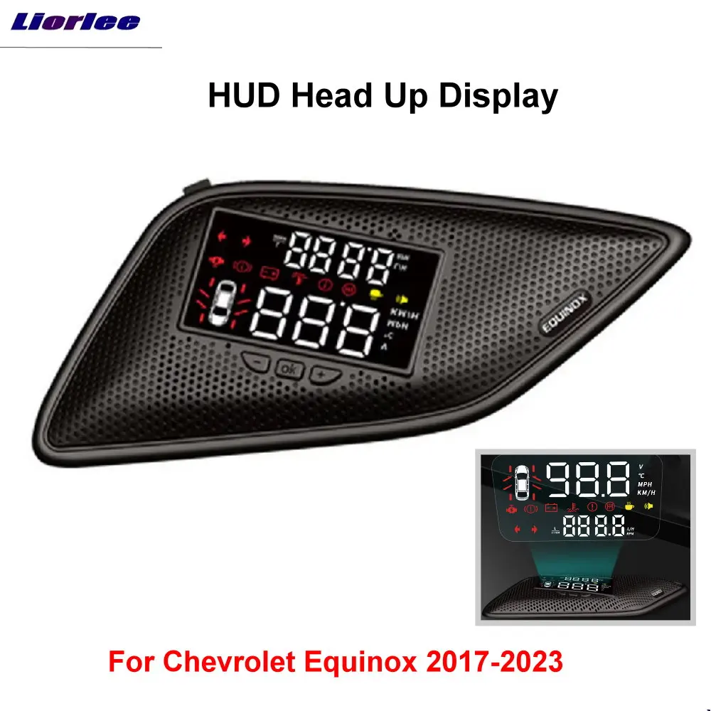 

For Chevrolet Equinox 2017-2024 Car Head Up Display HUD Electronic Accessories Windshield Projector Safe Drive Screen