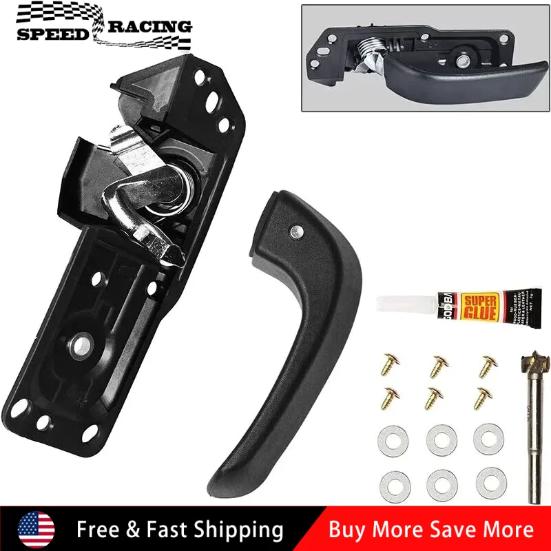 

15936892 Driver Interior Inside Door Handle Repair Kit Black For 2007-2011 Cadillac Escalade ESV EXT 2007-2013 Chevrolet Tahoe