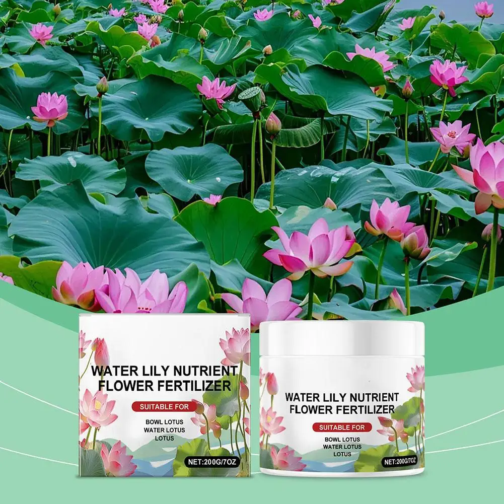 200g Schüssel Lotus Explosionen Wasser Spezielle Nährstofflösung Fördert den blühenden Dünger Hydrokulturdünger für Wasser Li L4A6