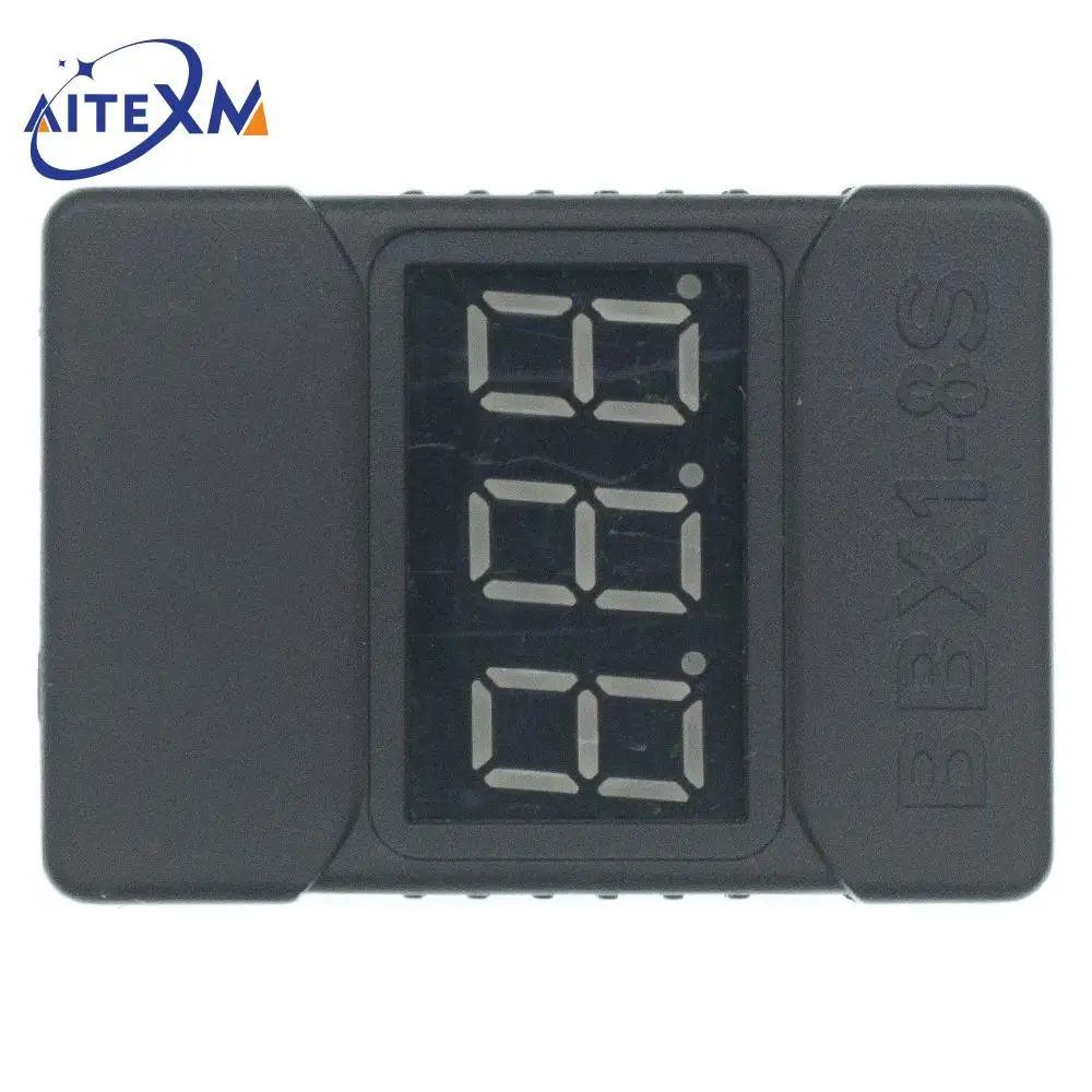 1-8S BBX1-8S 2IN1 Lipo 배터리 전압 테스터 저전압 부저 경보 배터리 전압 검사기 Lipo/Li-ion 용 듀얼 스피커 썸네일 6
