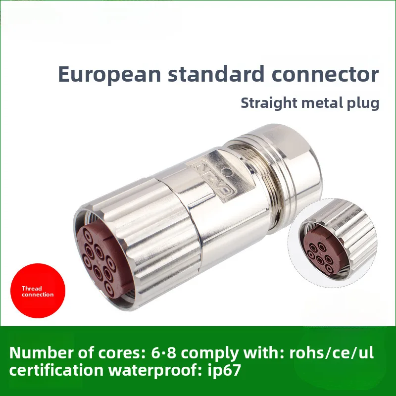 

M40 Large Motor Metal Assembly High Current Aviation Plug 6 8 Core Connector