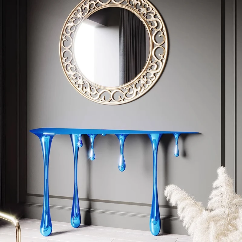 

Water drop entrance villa model room hall entrance against the wall tea Internet celebrity electroplating