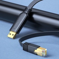 USB to RJ45 Console Cable RS232 Serial Adapter for Laptop Computer Cisco Router USB RJ 45 8P8C Converter Console Cable 1.8m 3m