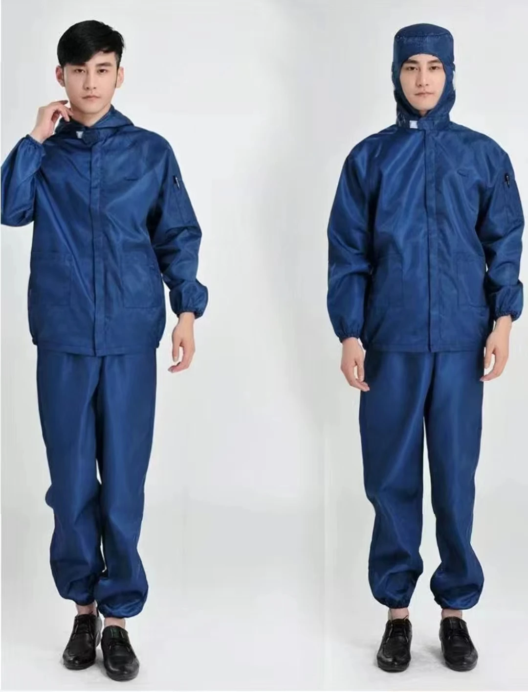 Isolation Split Type Work ClothesUnisex Reusable Anti-Static Safety Clothing With Pockets Dust-Proof Clean Paint Materials