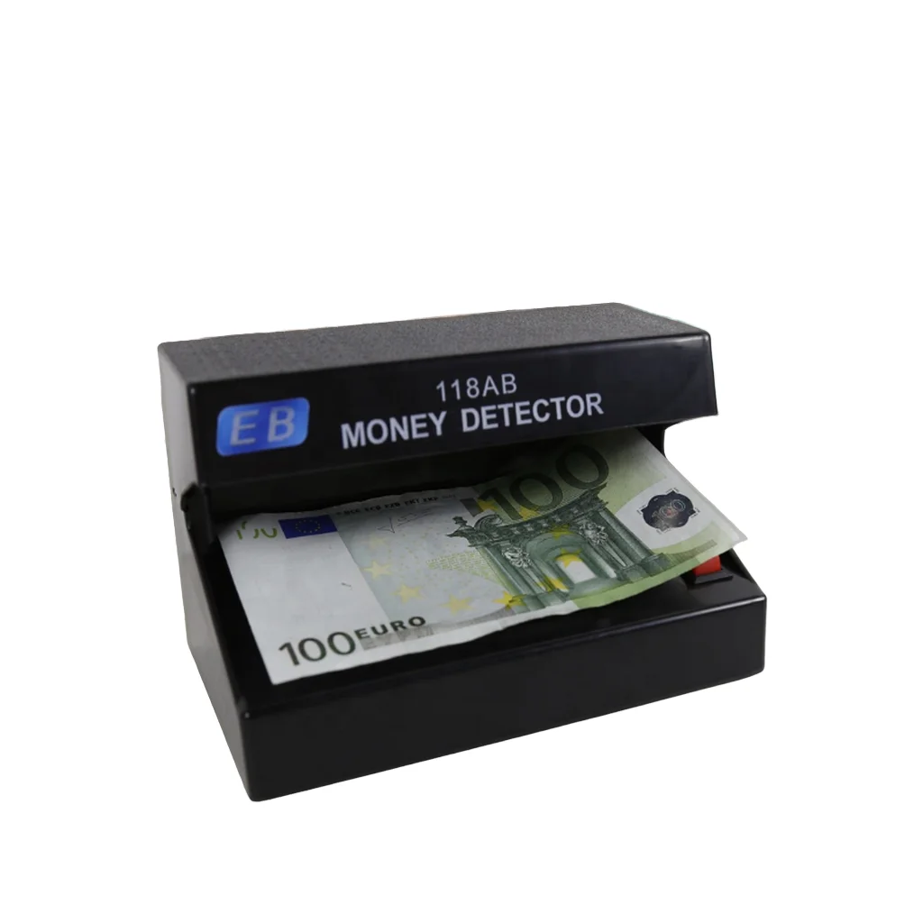 Detector de Billetes Profesional Portátil de Plástico, Detector de Monedas para INR, BNG, EUR, USD, PKR, Pantalla LCD, Velocidad de 600 Billetes/Minuto