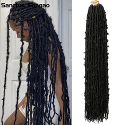 Papillon Locs Crochet Cheveux DistMurcia Soft Locs Synthétique Tressage Cheveux Pré-Promo Papillon Serrures Crochet Cheveux, 18 