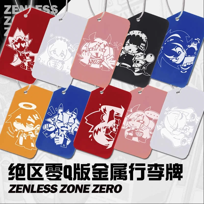 

Anime Zenless Zone Zero Ellen Joe Billy The Kid Soukaku Corin Wickes Cosplay Baggage Tag Schoolbag Pendant Q Version Metal Gift