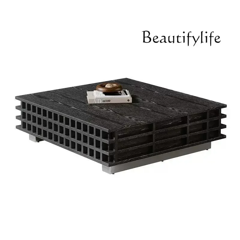 N40 Solid wood medieval coffee table living room home light luxury high-end Italian modern minimalist design