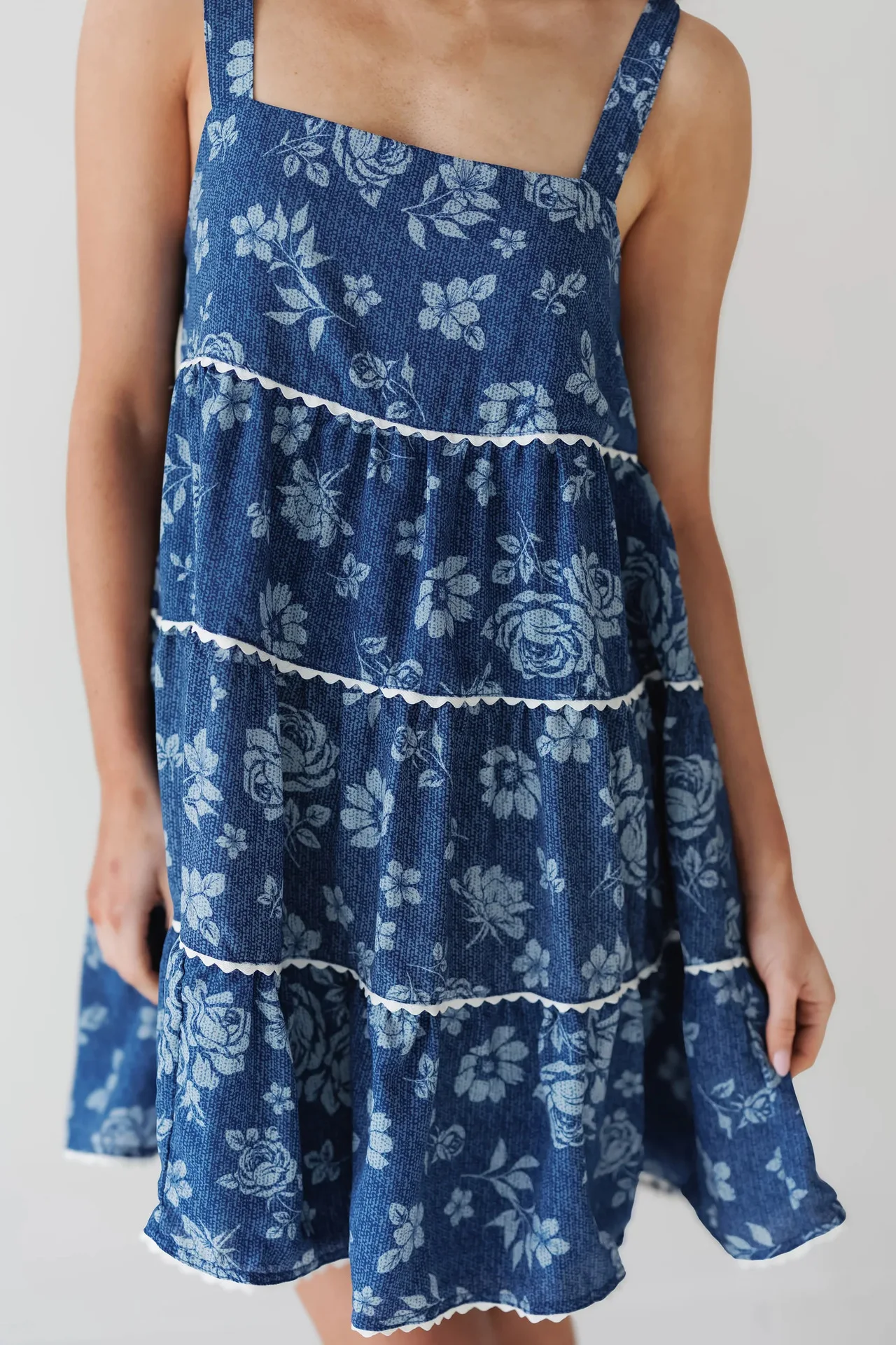 

Sling Dress Women Denim Dresses Vest A Line Vestidos Sleeveless Print Floral Streetwear Backless Y2k Mom Jeans 2025 Summer