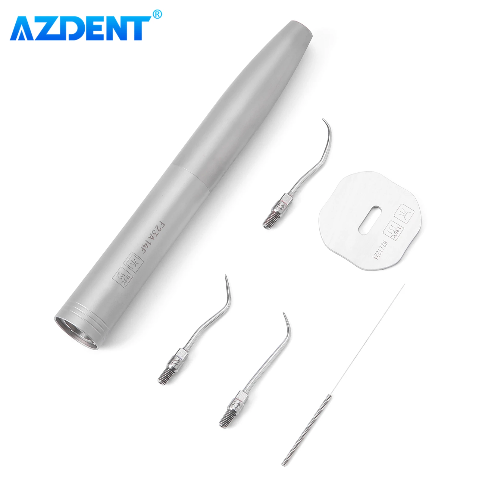 Dental Air Scaler Handpiece AZDENT Sonic S Integrated Spray Apply to Ccaling Removal Calculus Stain With 3 Tips