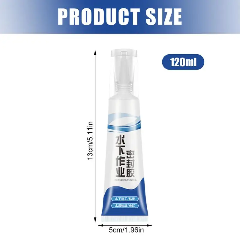 Fish Tank Glue 120ml Strong Adhesion Aquarium Sealer Clear Waterproof Aquarium Supplies Safe Aquarium Sealant For Aquariums