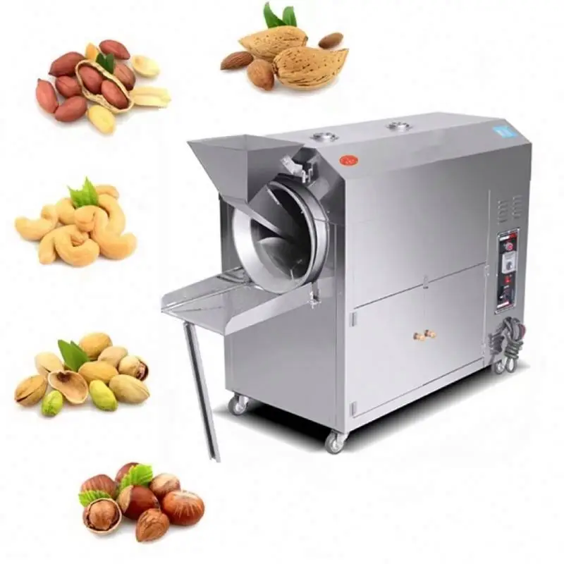 

multi-function nut roasting machine gas hulled roasted sunflower seeds unsalted coated peanuts roaster manufacture