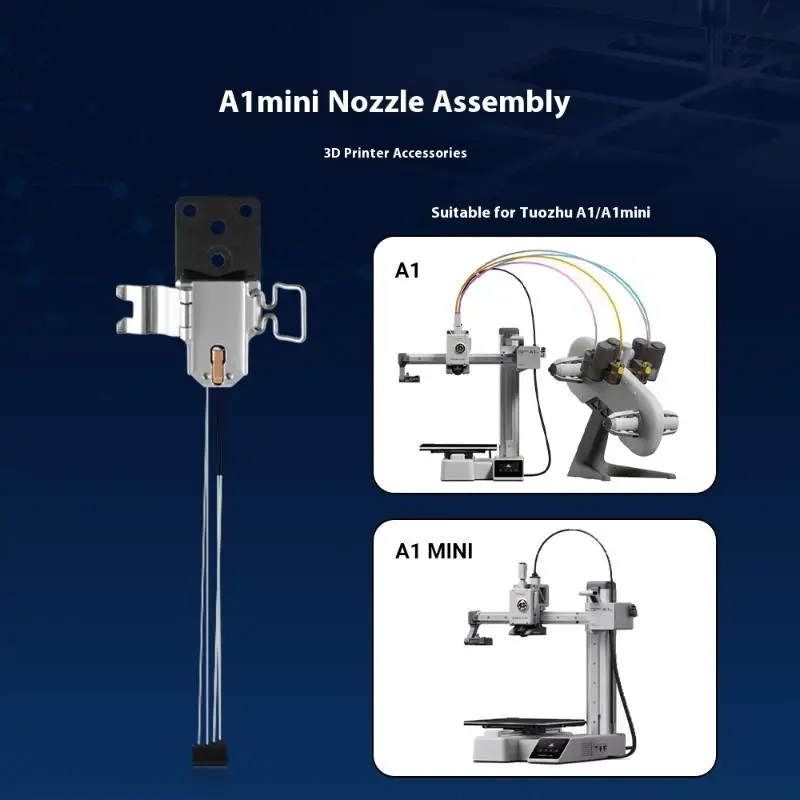 

1 комплект аксессуаров для 3D-принтеров для Bambu Lab A1 Mini Hotend Mount A1 Mini Hotend в сборе A1, монтаж насадки